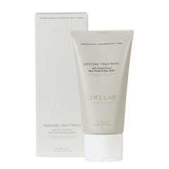 Hair restore treatment tube by ORI Lab, white cream packaging
