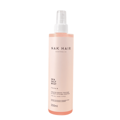 NAK Hair sea salt mist spray 250 ml bottle with pump and pink label