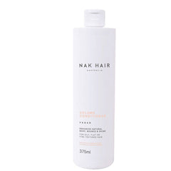 NAK Hair volume conditioner bottle, white pumpless container, 375 ml
