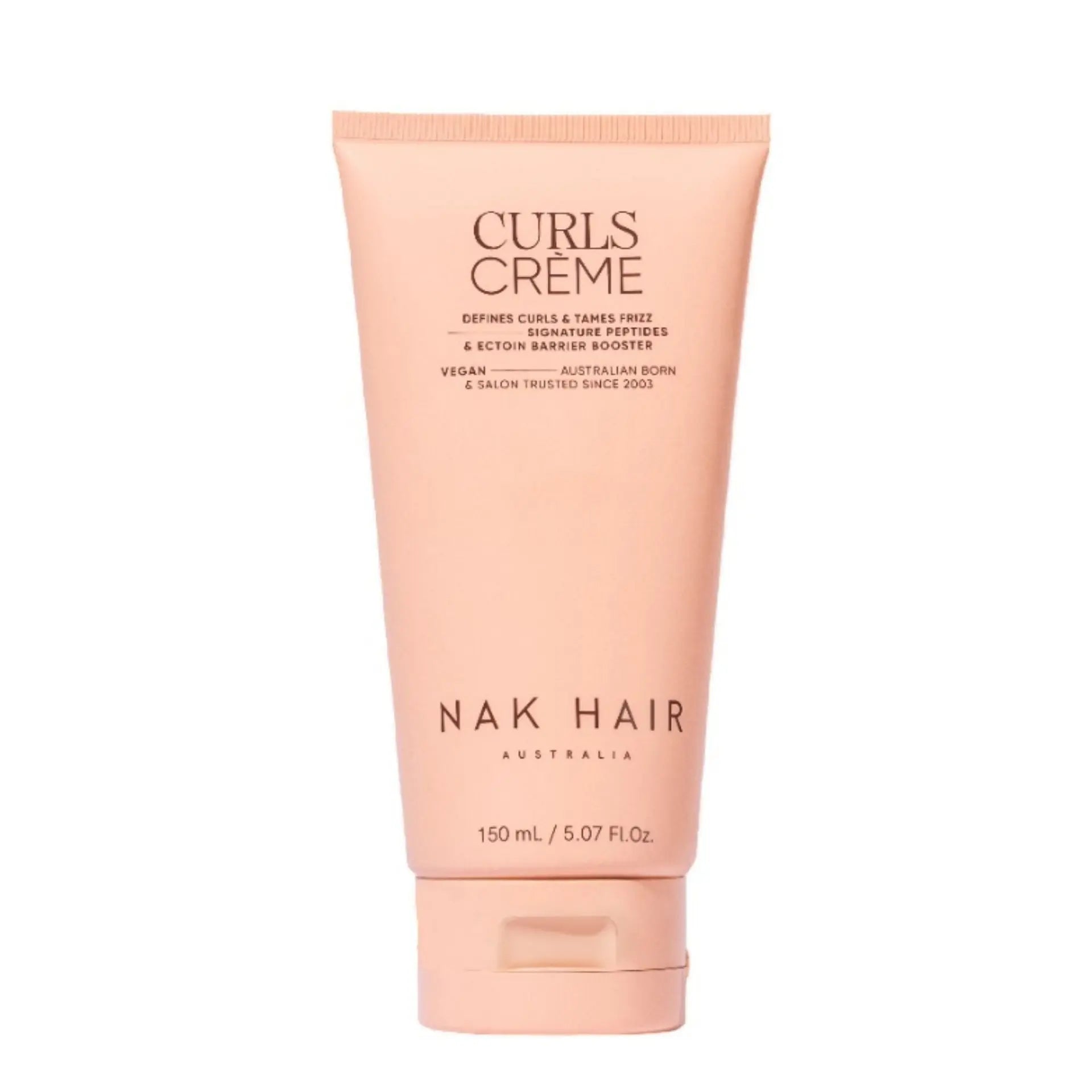 NAK Hair curls creme 150ml tube, peach-pink with flip-top