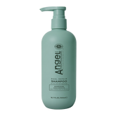 Angel Professional dual repair shampoo bottle, teal pump dispenser, 500ml