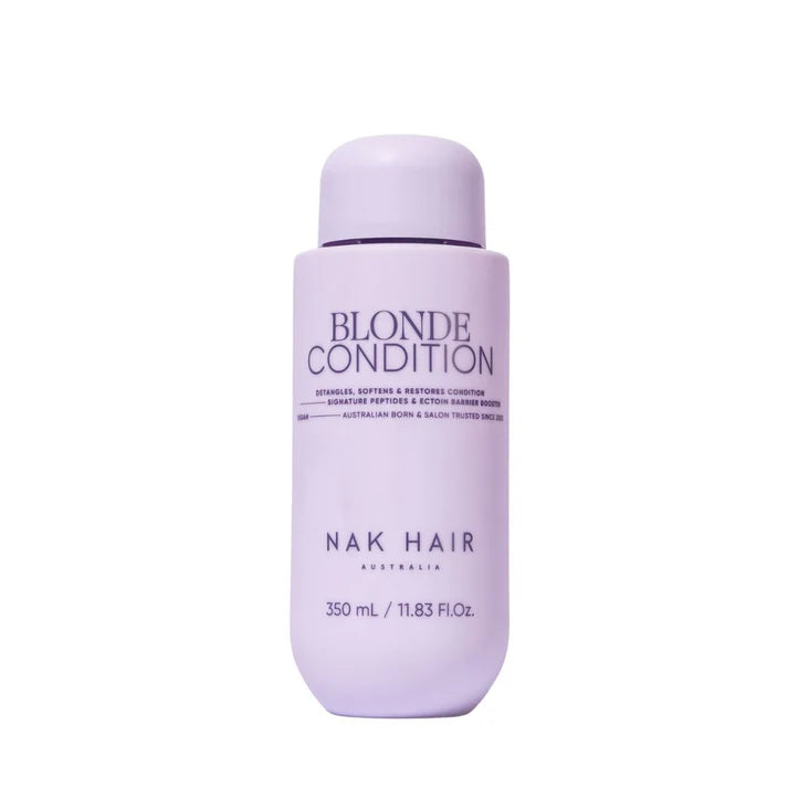 Violet blonde conditioner bottle with Blonde Condition label, 350 ml.