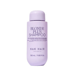 Blonde Plus shampoo bottle, 350 ml, light purple label and cap