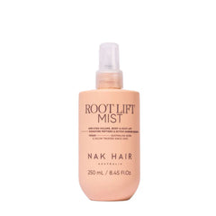Hair root lift mist spray bottle, 250 ml, peach bottle with pink nozzle