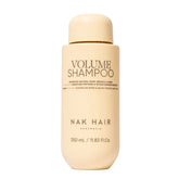 Volume Shampoo bottle, 350 mL, pale beige with NAK Hair branding