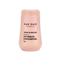 NAK Hair Done & Dusted 10g matte texture bottle, pink with ridged cap