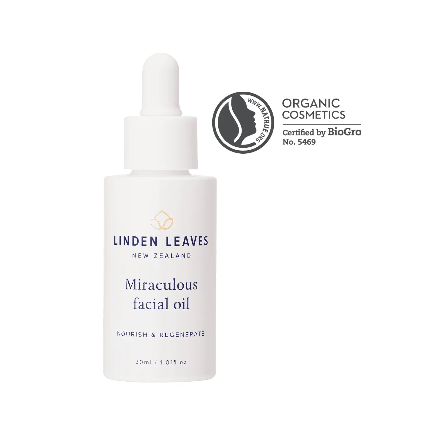 Linden Leaves Miraculous facial oil bottle, 30 ml, with dropper