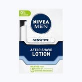 NIVEA MEN Sensitive after shave lotion box, 0% alcohol, 100 ml