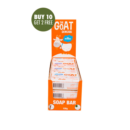 The Goat Skincare Soap with Oatmeal CARTON 12x100g - Kess Hair and Beauty