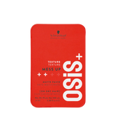 Schwarzkopf Osis+ Mess Up matte paste tin, red label with plus and texture text