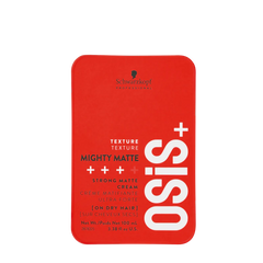 Red Schwarzkopf Osis+ Mighty Matte hair styling cream box, text and logo visible