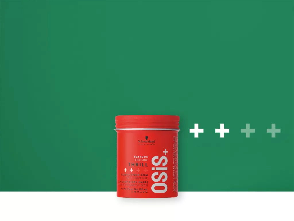 Schwarzkopf Osis+ Thrill elastic fiber gum jar, red plastic container, 100 ml