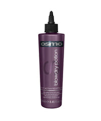Osmo blowdry potion bottle with black nozzle, purple container, 250ml