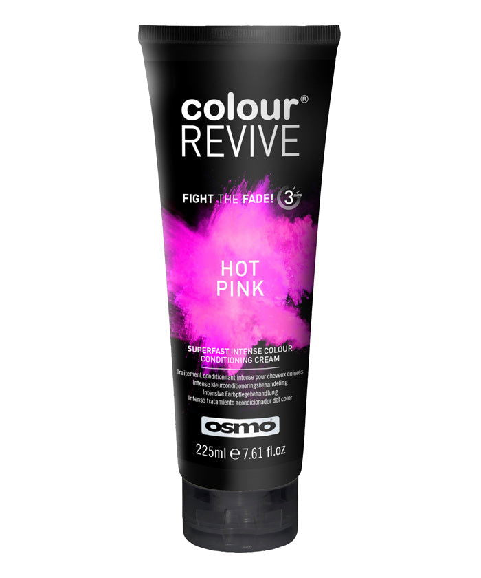 Osmo Colour Revive hair colour cream in hot pink, 225ml tube