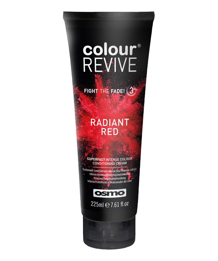 Hair color conditioning cream tube, Radiant Red 225 ml, dark red and black
