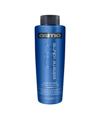 Blue hair volume conditioner bottle, 400 ml with black cap