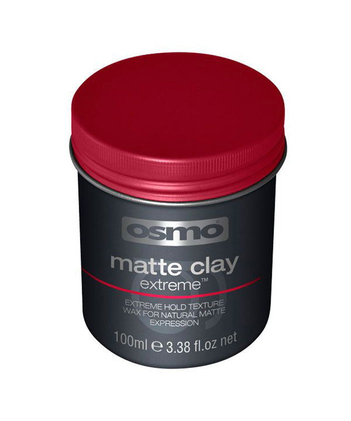 Osmo Matte Clay Extreme hair wax jar, 100ml, red lid