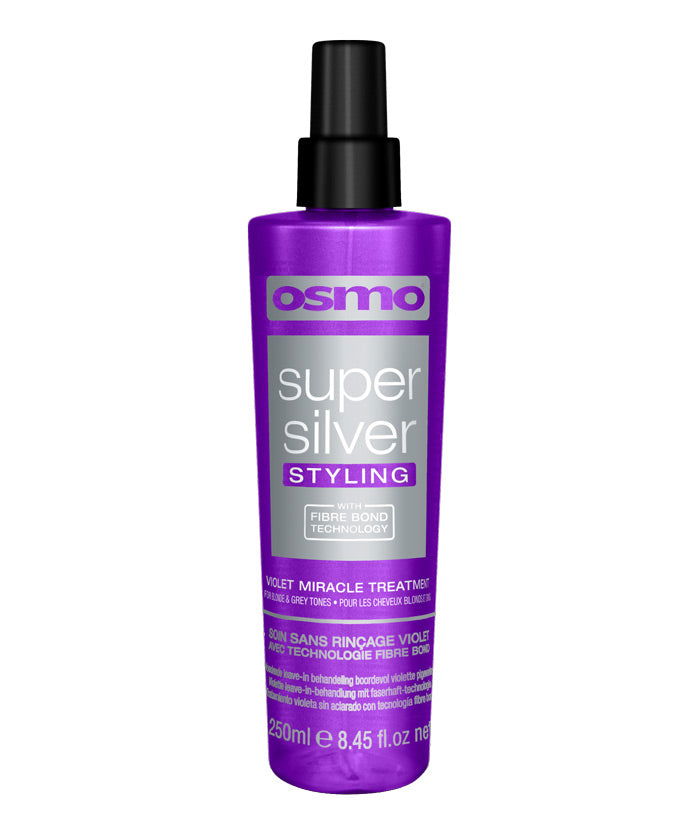 Osmo Super Silver styling violet miracle treatment bottle, 250ml, with pump cap