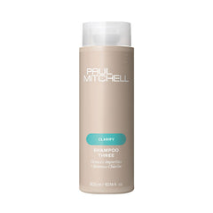 Paul Mitchell Clarifying Shampoo Three bottle, 300 ml, with white cap and label