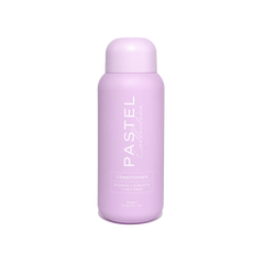 Purple conditioner bottle with flip-top cap and label, 350 ml