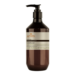 Conditioner bottle with pump dispenser, brown container