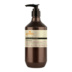 Angel en Provence Rosemary Hair Activating Shampoo bottle with black pump, dark brown