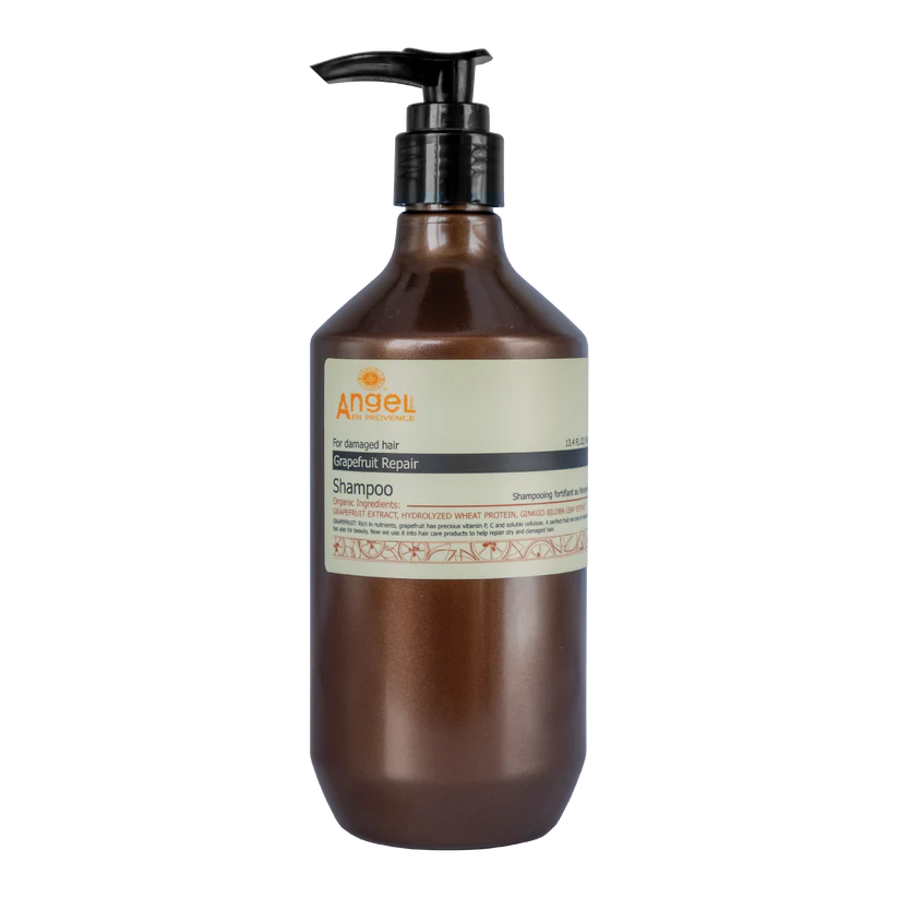 Angel En Provence grapefruit repair shampoo bottle with pump, 400 ml