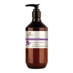 Restorative conditioner bottle with pump, amber liquid, Iris label, 400 ml