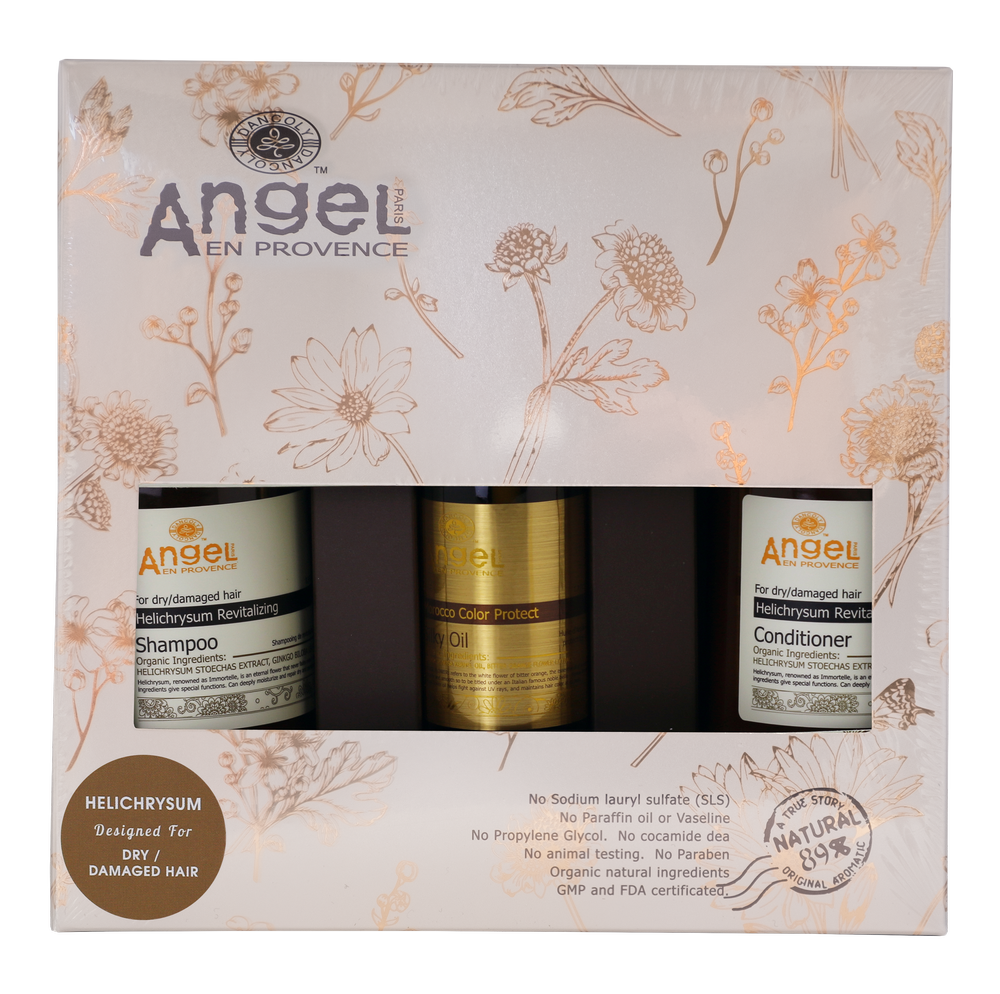 Angel Helichrysum Silky Oil Trio - Kess Hair and Beauty