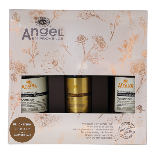 Angel Helichrysum Silky Oil Trio - Kess Hair and Beauty