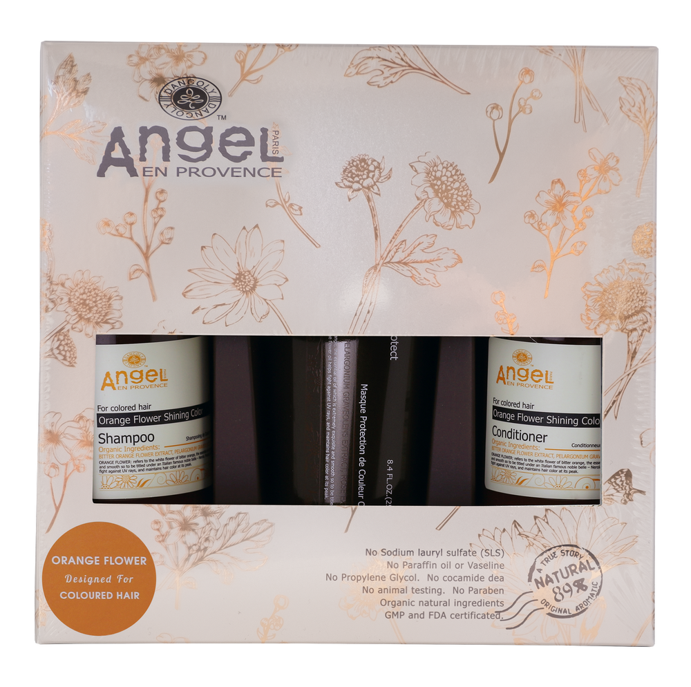 Angel Professional ORANGE FLOWER Duo + Orange Flower Mask Gift Pack - Kess Hair and Beauty