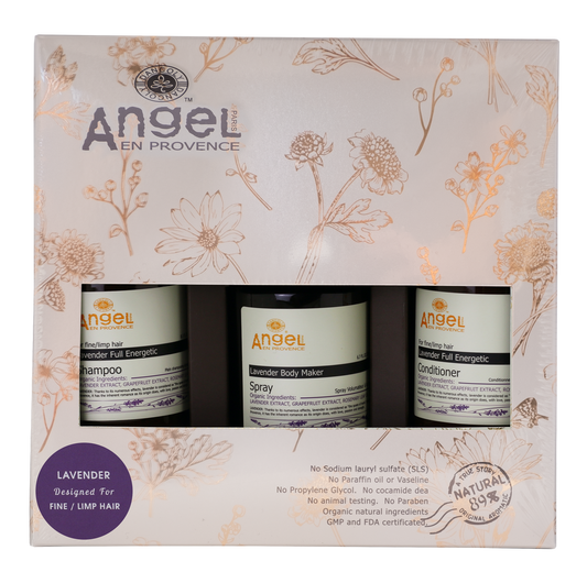 Angel Professional LAVENDER FULL Duo + Lavender Body Maker Spray Gift Pack - Kess Hair and Beauty