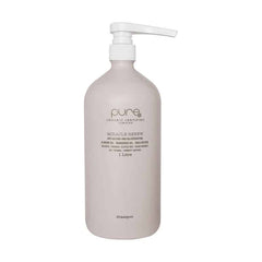 Organic Miracle Renew shampoo bottle with white pump and flip-top lid, 1 L