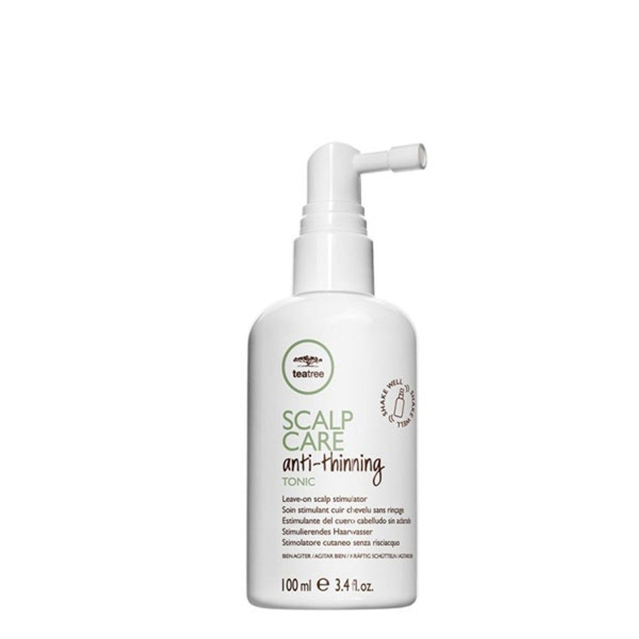 Paul Mitchell anti-thinning tonic bottle with white spray pump