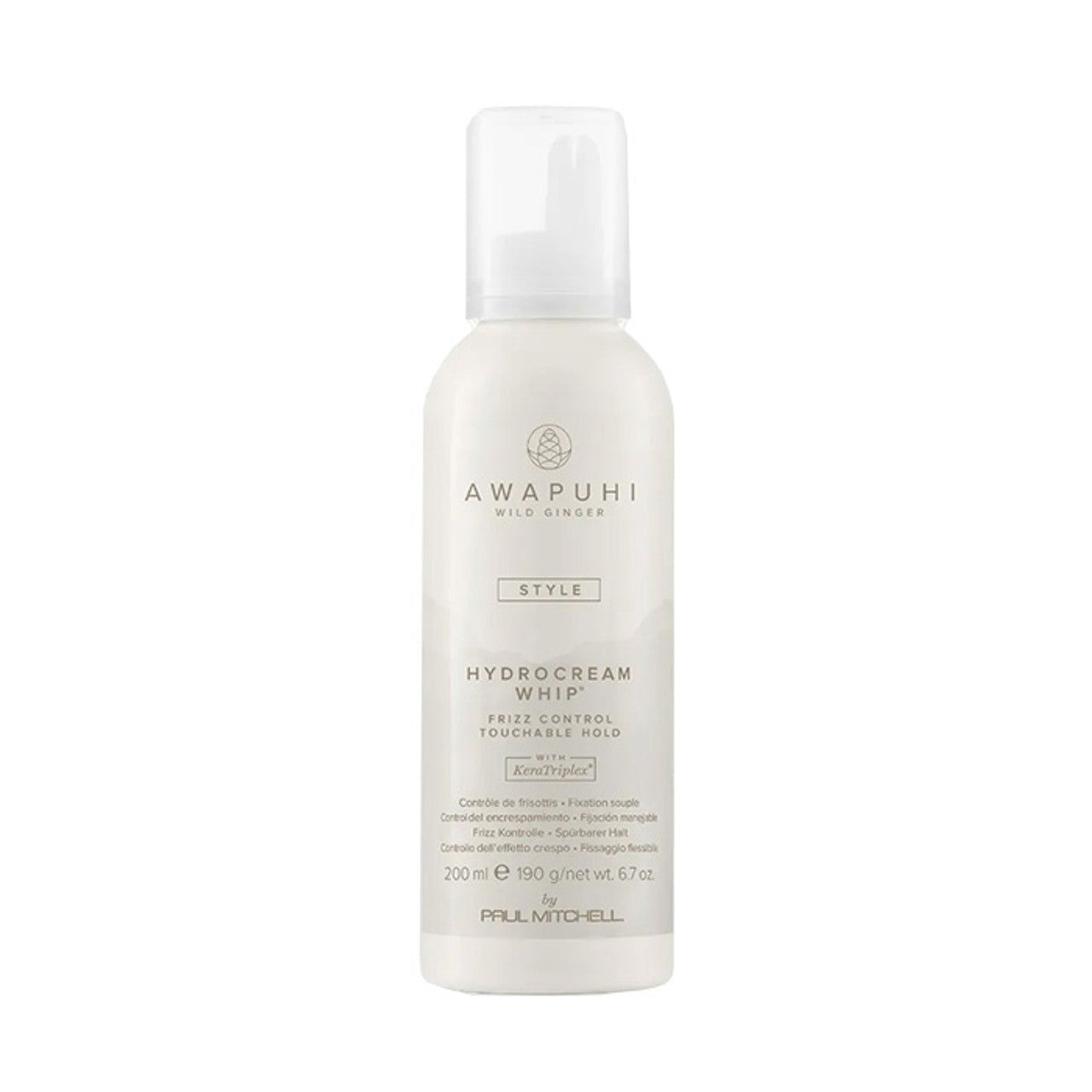 Paul Mitchell Awapuhi HydroCream Whip Mousse styling cream bottle, 300 ml