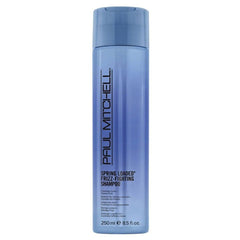 Paul Mitchell shampoo bottle, blue, 250 ml, spring loaded frizz-fighting