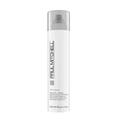 Dry shampoo spray bottle, white plastic can with Paul Mitchell label, 300 ml