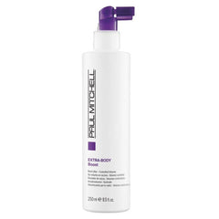 Hair volumizing spray bottle with purple pump, 250 ml