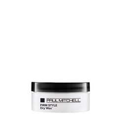 Paul Mitchell Firm Style dry wax jar with black lid and white container