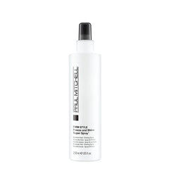Paul Mitchell hair styling spray bottle with black cap, white label, 250 ml