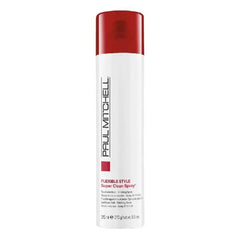 Paul Mitchell hair styling spray bottle with red cap and white label