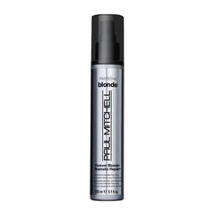 Hair care bottle with black cap and Paul Mitchell Blonde Dramatic Repair label