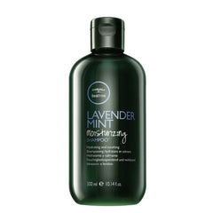 Paul Mitchell Lavender Mint shampoo bottle, dark green with black pump cap, 300 ml