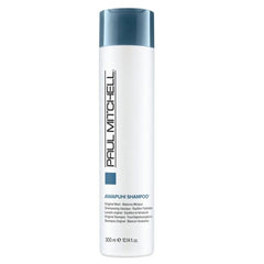 Paul Mitchell Awapuhi Shampoo bottle, white plastic with dark blue cap, 300 ml