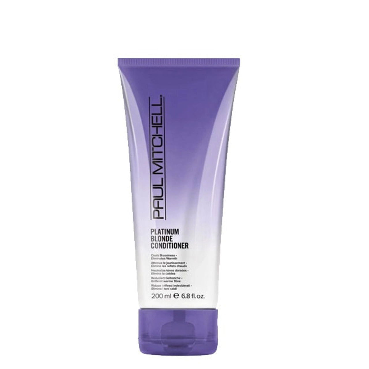 Paul Mitchell Platinum Blonde Conditioner squeeze tube, purple and white, 200 ml