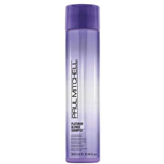 Paul Mitchell Platinum Blonde shampoo bottle, purple translucent bottle with cap