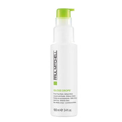 Paul Mitchell Gloss Drops smoothing serum bottle with green pump, 100 ml