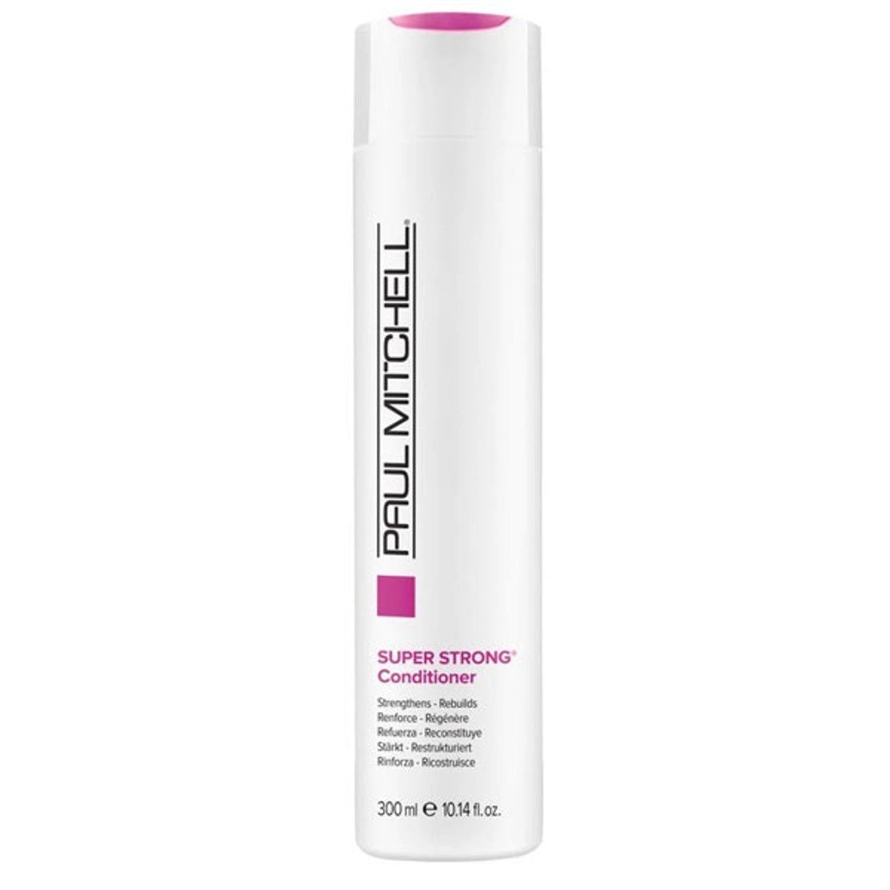 Paul Mitchell Super Strong Conditioner bottle, 300 ml, white with purple label