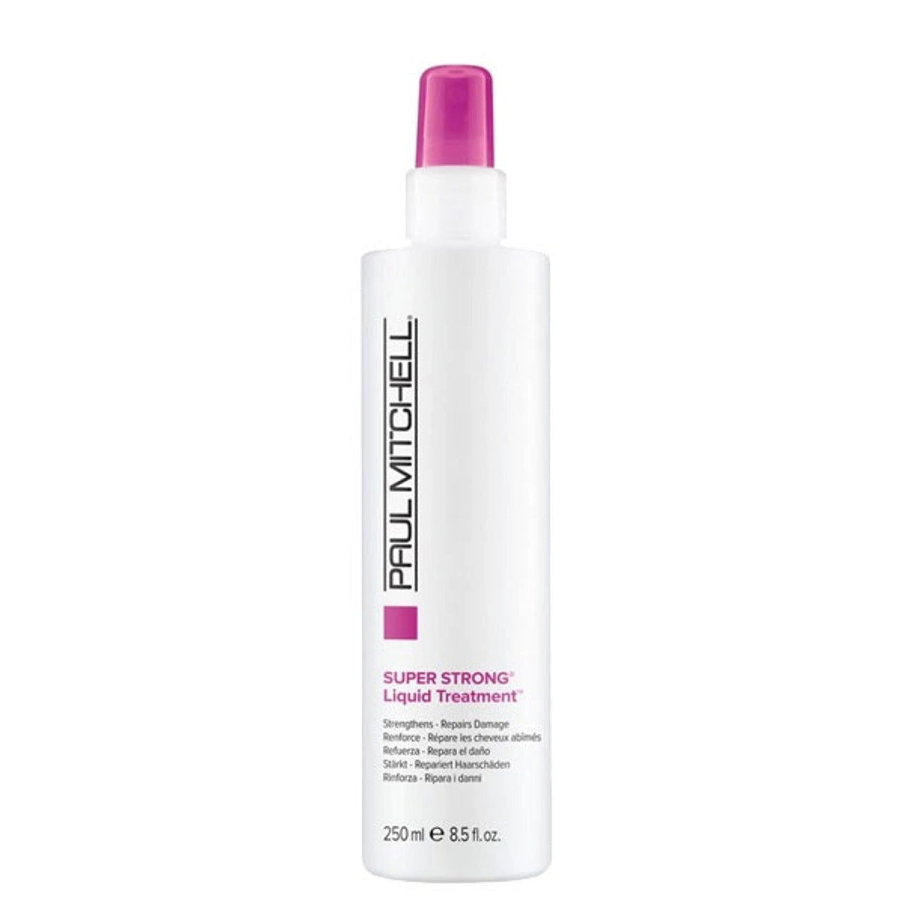 Paul Mitchell Super Strong liquid treatment bottle, pink pump cap, 250 ml