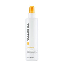 Paul Mitchell hair taming spray bottle, white with yellow spray nozzle, 250 ml